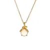 Collar con Colgante de Luciérnaga Fluorescente Estilo Coreano Ins Piedra Lunar para Mujer Diseño de Nicho Sentido de la Moda Cadena Exquisita para Clavícula Celebridad de Internet