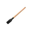Set de diez piezas de utensilios de cocina de silicona negra con tubo de almacenamiento negro antiadherente, espátula de cocina y juego de cucharas de silicona suave