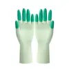 Guantes para Lavar Platos, Extra Largos, Gruesos, Duraderos, Limpieza de Cocina, Guantes Impermeables para Tareas del Hogar, Guantes de Goma para Lavandería y Limpieza del Hogar