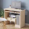 Mesa de Computador Desktop Casa Quarto com Gaveta Impressora Pequena Simples Escritório Mesa de Estudo para Uma Pessoa Tamanho Pequeno Mesa de Computador