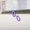 11*20mm Hebilla de Cadena Biselada de Acrílico Color Sólido Anillo Abierto Accesorios para Joyería DIY Accesorios para Cadena de Bolsos y Gafas