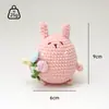 Muñeca de Animal Tejida a Crochet Nueva Hecha a Mano Transfronteriza Rey de la Nieve Regalo Boutique Adornos para Cabeza de Niño Anime Adornos Colgantes de Comida