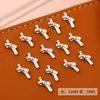 Joyería para Uñas con Forma de Moño Cinta de Moño Estéreo Aleación Metálica Dorada y Plateada Pajarita Joyería para Uñas Portátil Material