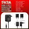 Adaptador de corriente de 12v1a, Adaptador de enchufe de pared de 5v2a certificado KC estándar coreano, Adaptador de corriente KCC estándar coreano