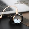 WB-559 reloj de hombre metal resistente al viento recargable reloj encendedor USB encendedor de cigarrillos cable reemplazable mayoreo