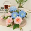 Buquê de Flores Artificiais Peônia 6 Cabeças Feito à Mão para Casamento, Perfeito para Decoração de Cena de Casamento, Fabricante de Fonte Transfronteiriça para Atacado