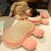 Colchoneta para dormir de verano, cojín de espuma viscoelástica con forma de conejo, de terciopelo, con forma de ojo grande y gato, para dormir en la cama, cojín de rebote lento y suave.