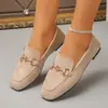Zapatos planos sencillos y casuales para mujer, con diseño sin cordones, disponibles en estilos europeos y americanos, en tallas grandes y aptos para todas las estaciones.