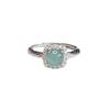 Anel de Jadeíta Azul Água Natural Grau A Guan Yu Anel com Garras de Jade Joias Femininas Atacado S4111203