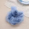Scrunchie Azul Moda Menina Doce Versátil Acessório de Cabelo Elástico de Cabelo de Alta Qualidade Corda para Rabo de Cavalo Elegante Atacado