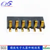 Conector Portapilas 2P-6P Fabricante Suministra Conector Hembra Chapado en Oro para Máquinas Lectoras de Tarjetas, Conector Macho Tipo Clip Médico/2.5mm