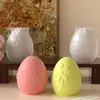 Molde de Silicona Huevo de Pascua Transfronterizo Amapola Huevo Flor DIY Velas Adornos Molde de Yeso Pegamento