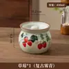 Olla de Cerámica Retro para Uso Doméstico, Adecuada para Cocinar Sopa, Cocer Huevos al Vapor, con Tapa, Bol Pequeño, Olla de Sopa