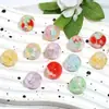 Corazón de Arcilla Suave Estrella de Cinco Puntas Incrustada Cuentas Redondas Color Caramelo Sencillas Agujero Pasante Cuentas Sueltas DIY Cadena para Teléfono Móvil Accesorios de Joyería