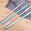 Varal de haste para secar roupas, haste de suporte de roupas de aço inoxidável espessada, varal retrátil doméstico, garfo de secar roupas estendido