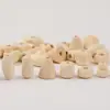 Cuentas Sueltas de Madera de Loto con Forma Especial de Color Natural, Cuentas de Madera Ensartadas a Mano, Tamaños Múltiples para Accesorios de Joyería DIY, Fabricantes Mayoristas