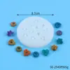Molde de Silicona para Donas de Caramelo DIY Horneado Chocolate Fondant Decoración de Pastel Molde de Resina Hemisferio de Piedra Preciosa