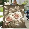Manta de franela con estampado de girasol y rosa, manta suave y cómoda para sala de estar, sofá, cama, adolescentes, adultos