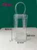 Bolsa de Flores Frescas Puesto Callejero Día de San Valentín Flor de Copa Souvenir Bolso de Mano Transparente de PVC Punto Venta al Mayoreo