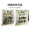 Estante para Flores Balcón Estante para Flores Sala de Estar de Pie Móvil Modelo Nuevo Multi-Nivel Maceta para Suculentas Soporte para Plantas con Ruedas