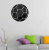 Criativo acrílico espelho adesivo de parede de futebol sala de estar quarto sofá TV fundo decoração de parede espelho autoadesivo
