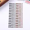 Adesivos decorativos de diamante com bolinhas em degradê coloridas para rosto de crianças, adesivos de diamante DIY feitos à mão, adesivos autoadesivos de strass e pedras preciosas