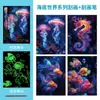 Pintura de Rascar Luminosa A4 Colorida para Adultos 16º Papel de Rascar para Adultos Pintura de Rascar Descompresión Regalo de Vacaciones Hecho a Mano DIY
