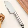 Cortador de Cebola de Aço Inoxidável, Faca para Cebola, Ferramenta de Ralador, Faca Raladora de Cebola, Raspador Multifuncional, Gadget de Cozinha