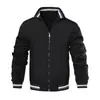Chaqueta nueva de primavera y otoño para hombre más vendida transfronteriza, sudadera casual para hombre con cremallera y cuello alto, chaqueta de béisbol para hombre