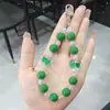 Cadena de teléfono móvil de flor con colgante de cuentas macarrón cuentas de colores llavero creativo cadena para funda de teléfono móvil estilo chica ins