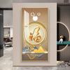 Porta Entrada Pintura Decorativa Moderna Simples Sala de Estar Luz Luxo High-end Atmosférico Corredor Corredor Pintura Fantasia Pendurada Pintura Fu Personagem