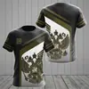 Verão 2023 novo venda direta da fábrica transfronteiriça camiseta masculina de secagem rápida com impressão digital 3D