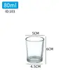 Taza de Vela de Aromaterapia Transparente para Casas de Huéspedes y Hoteles, Portavelas de Vidrio para Mejorar el Ambiente, Herramientas para Velas DIY, Taza de Vidrio Recta, Taza Vacía