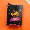 3 modelos a elegir bolsa de papel de Halloween de dibujos animados caja almohada para dulces en stock al por mayor embalaje creativo caja de regalo