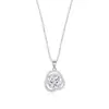 Perla Brillante Cobre Puro Estilo Japonés y Coreano Circonita Camelia Nuevos Accesorios de Collar Moda Femenina Cadena para Clavícula Joyería de Circonita