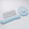 Alfombrilla de Ratón de Espuma Viscoelástica Reposamuñecas Teclado Almohadilla para Mano Almohada Creativa para Mano Estilo de Color Sólido Simple Cómodo Engrosada