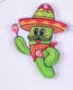 Sombrero de Cactus de Carnaval Mexicano Colgante de Joyería Acrílica de Caballo Arcoíris Pendientes Accesorios de Collar Colgante