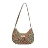 Bolso de Hombro Grande Floral Artístico de Moda para Mujer 2025 Nuevo Bolso Casual de Axila Bolso de Hombro de Moda Estilo Simple Bolso para Mujer