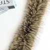 Ribete de Piel Sintética de Mapache, Superficie Grande de Piel, Abrigo, Chaqueta de Cuero, Hanfu, Cuello de Piel, Accesorios para Ropa, Ribete de Felpa, En Stock