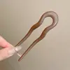 Artefato de Prancha de Cabelo Preguiçoso Pente de Cabeça Esférica Grampo de Cabelo em Forma de U Acessório de Cabeça Placa Traseira de Cabeça Grampo de Cabelo Pente de Cabelo com Sensação Avançada Grampo de Cabelo