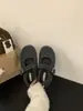 Primer Encuentro Temporada Aumento Zapatos de Algodón de Lana de Una Correa Mary Jane Planos Mujer 2026 Otoño/Invierno Nuevo Retro Más Terciopelo Suela Gruesa