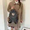 Mochila de Grande Capacidade com Design de Nicho Estilo Coreano para Mulheres 2026 Novo Estilo Estudante Viagem Escolar Casual Simples Bolsa de Ombro Duplo