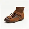 Sapatos femininos pequenos de couro estilo britânico 2026 novos sapatos casuais sapatos de couro macio sapatos de solado único salto embutido sapatos femininos com cadarço de fundo plano sapatos de treinamento alemães