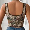 Corsé Renacentista Personalizado con Soporte de Ballena para Mujer, Ropa Exterior Sexy con Tirantes y Diseño de Espalda en U