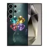 Funda para Teléfono Móvil Samsung S25Ultra A17 Adecuada para A07 Flor de Cuatro Hojas S26 Funda Protectora S24 Carcasa Blanda Tpu Ilustración