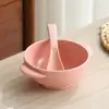 Tazón para comida de bebé Tazón para bebé anti-caída anti-escaldaduras Tazón para comedor de jardín de infancia Vajilla para restaurante infantil Tazón para el hogar Juego de cuchara