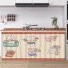 Cortina Sencilla Estilo Dibujo Animado para Gabinete de Cocina para Ocultar Desorden, Tipo Riel Deslizante sin Taladro, a Prueba de Polvo y Estéticamente Agradable para Gabinetes sin Puerta