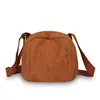 Bolsa de Pana al por Mayor 2026 Nueva Moda Tendencia Color Sólido Bolso de Tela Casual Estilo Universitario Pequeño Bolso Cruzado para Hombro de Mujer