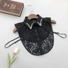 Nuevo Suéter de Punto Suave con Cuentas de Cristal Hechas a Mano, Combinación Delicada, Encaje Sexy, Hermosa Espalda con Camisa de Cuello en V, Cuello Falso