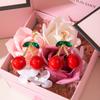Europa y Estados Unidos moda dulce transfronteriza acrílico personalidad lindo cereza roja temperamento Joker regalo de San Valentín aretes